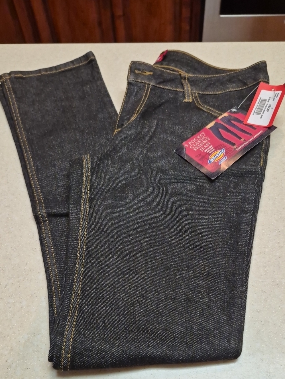 NWT Dickies Girl 5-Pocket Classic Skinny Jeans - Dark Wash Size 11